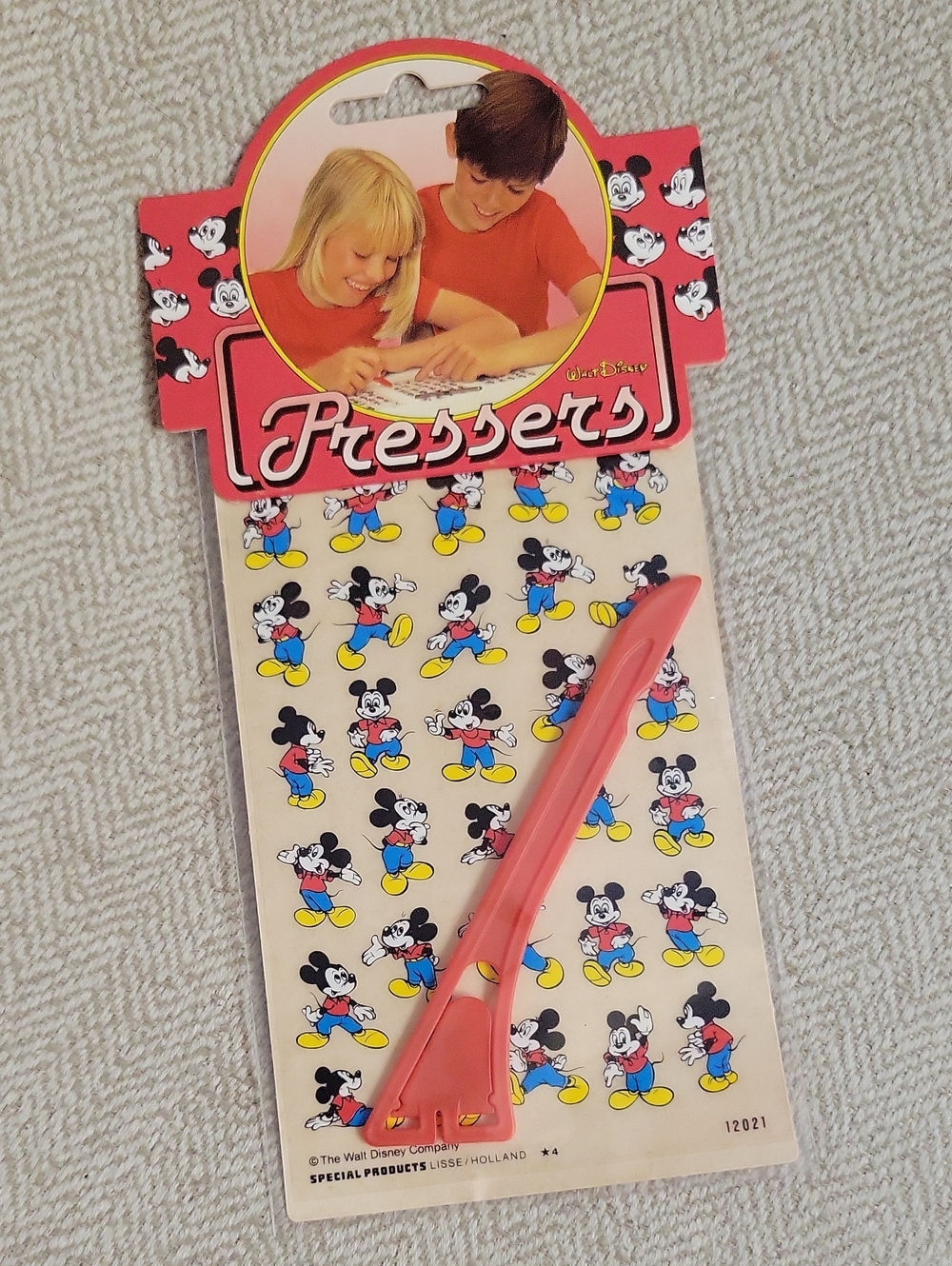1984 Mickey Mouse Rub Down Transfers